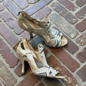 House of Harlow 1960 Beige Suede Sandals House of harlow 1960 slide sandals 6 (36.5) | Mercari main image 3